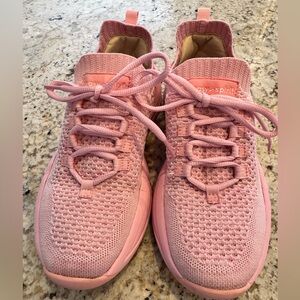 Easy Spirit Pink Knit Sneakers | Lightweight Comfort Walking Shoes